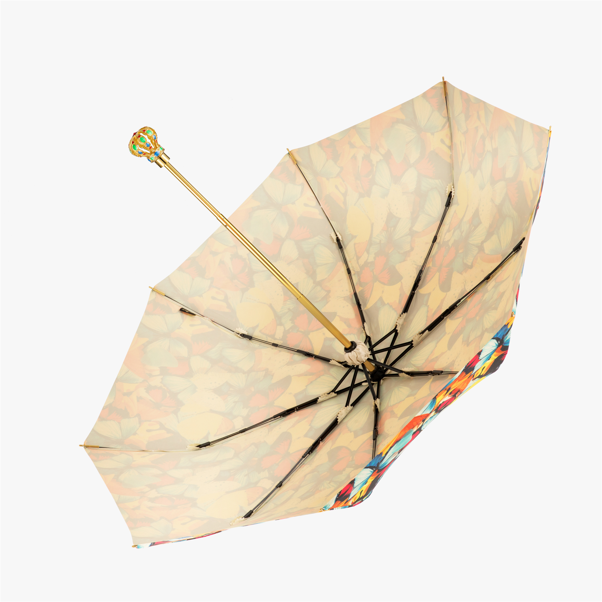 Hollow out crown Folding umbrella