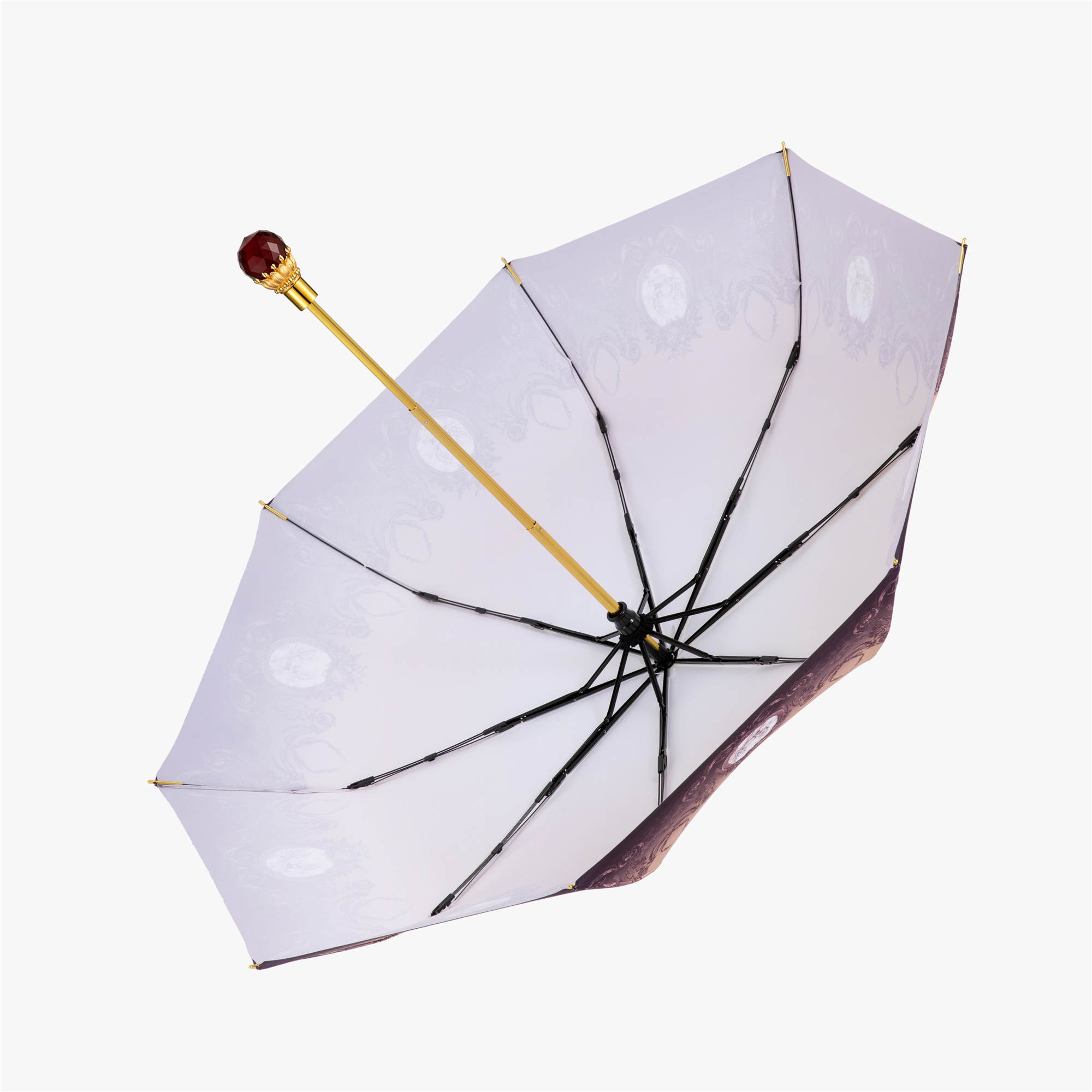 Flower Bud Crystal Folding Umbrella