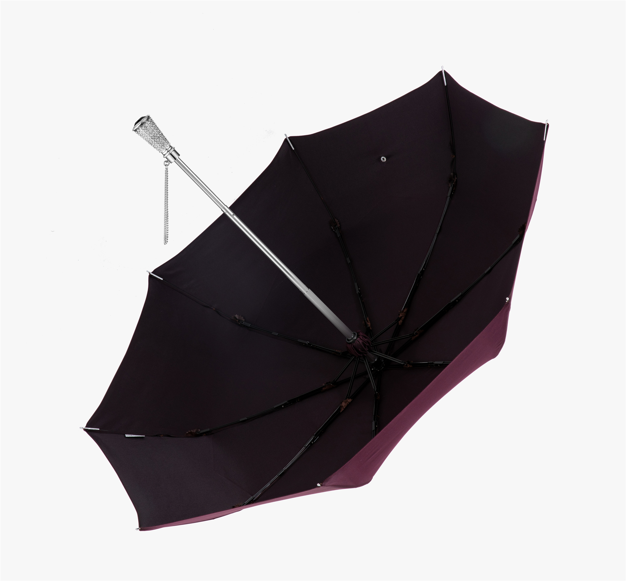 Broken diamond staff folding umbrella