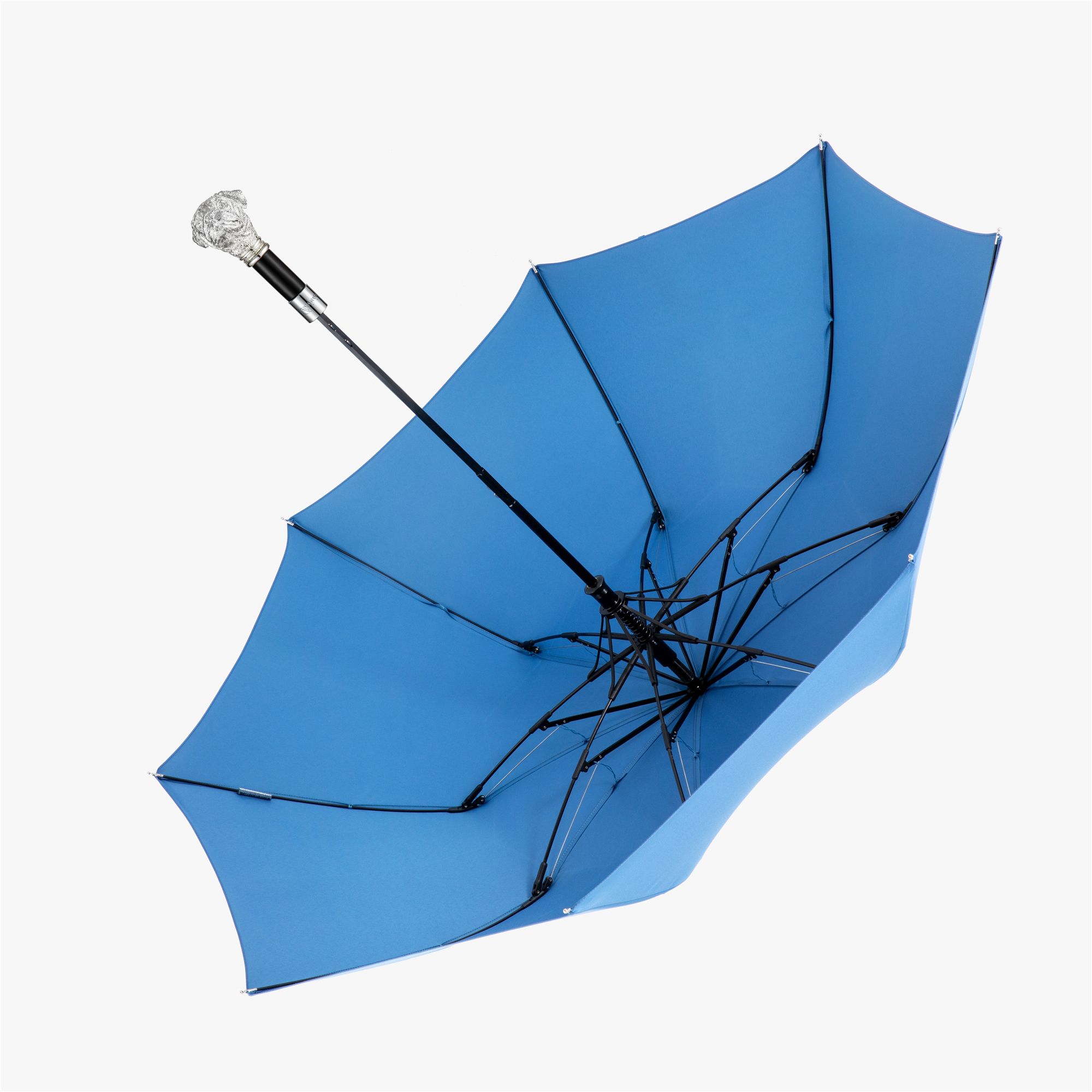 Two fold metal Pug Folding umbrella