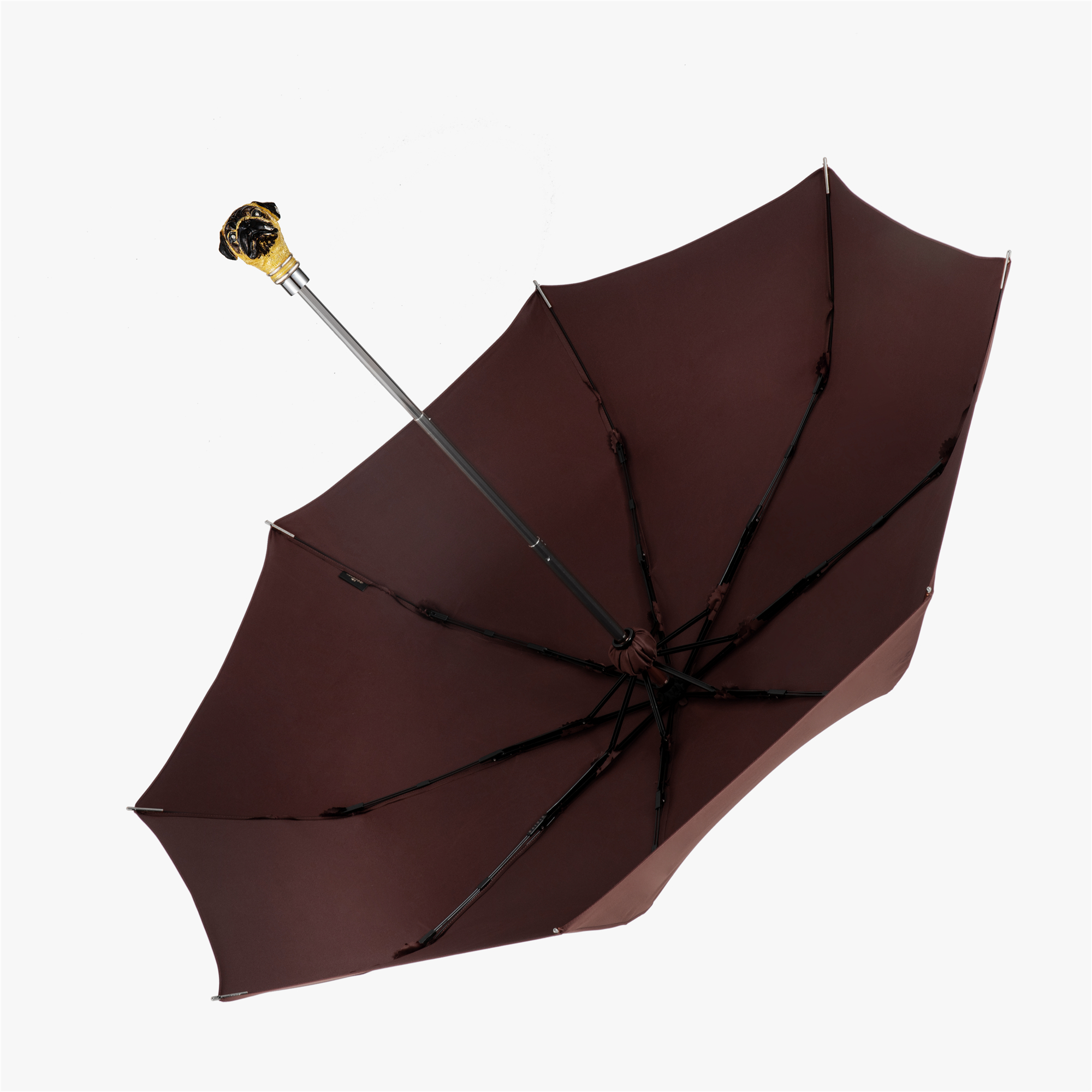 Enamelled Pugs folding umbrella
