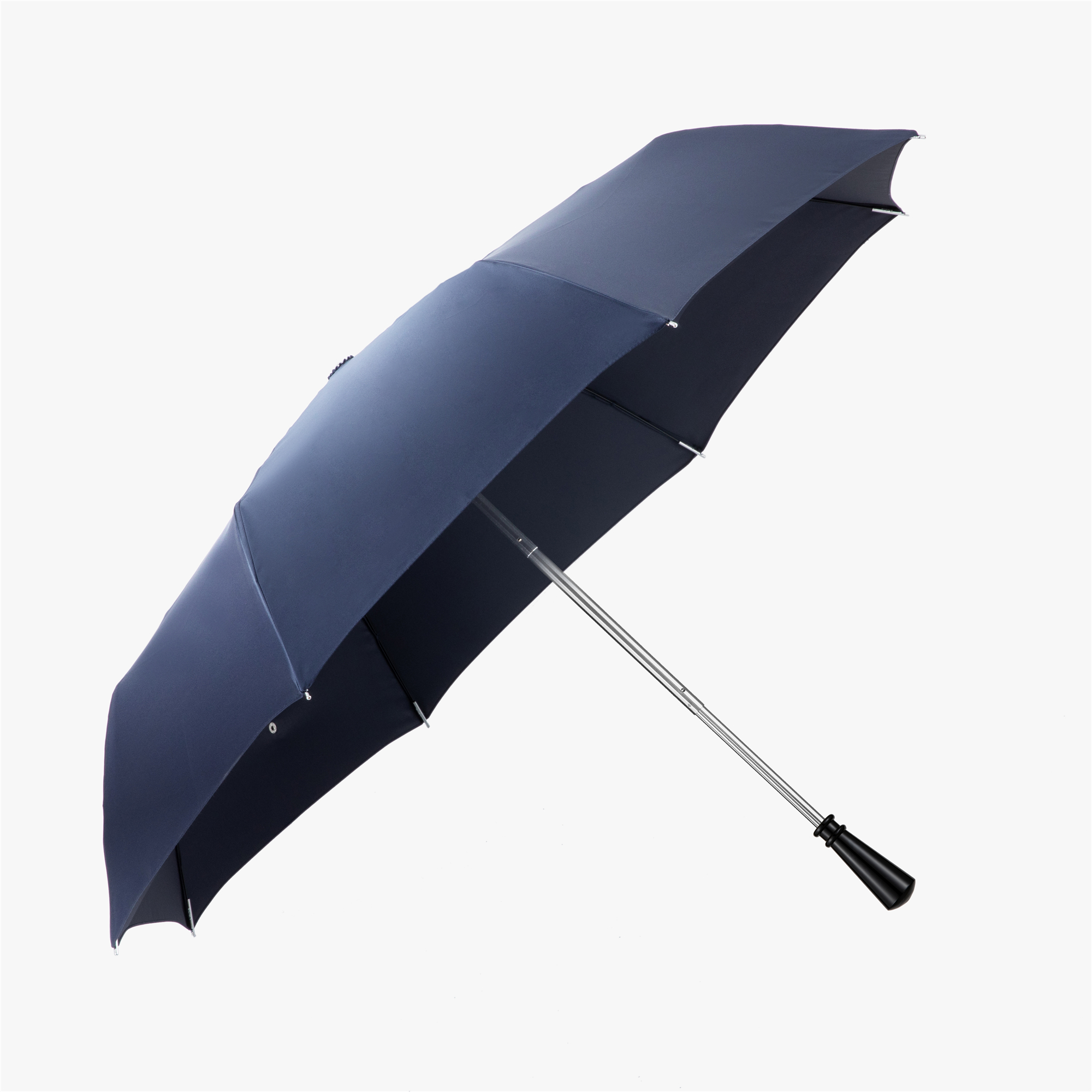 Black nickel diamond scepter folding umbrella