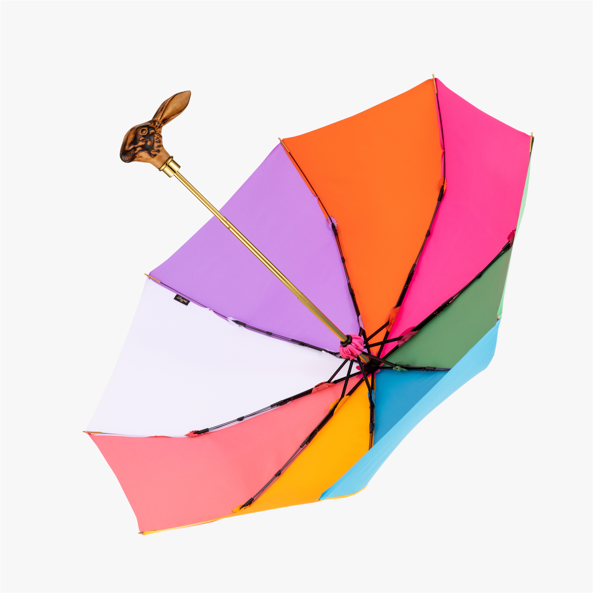 Wooden rabbit Folding umbrella